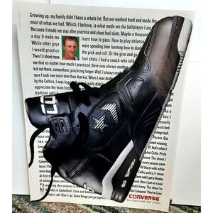 1991 Converse Larry Bird Celtics Vintage Basketball Shoes Print Ad